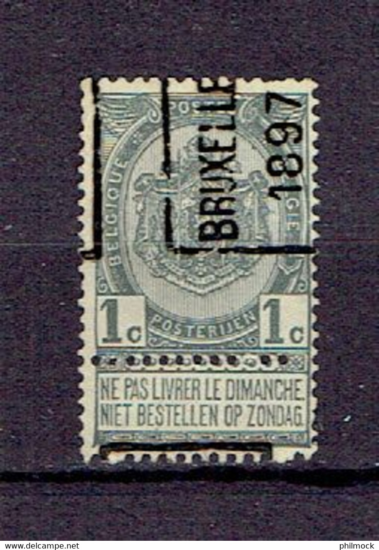 Préo - Voorafgestempelde Zegels 92A - Bruxelles 1897 Timbre N°53 - Roller Precancels 1894-99