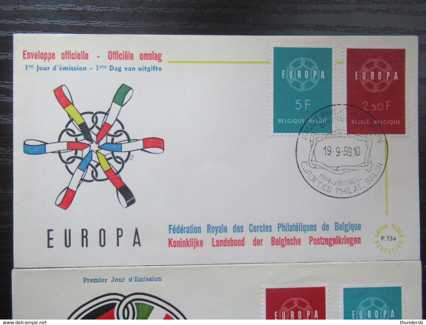 FDC 1111/12 'Europa CEPT' - Twee Verschillende Afstempelingen - 1951-1960