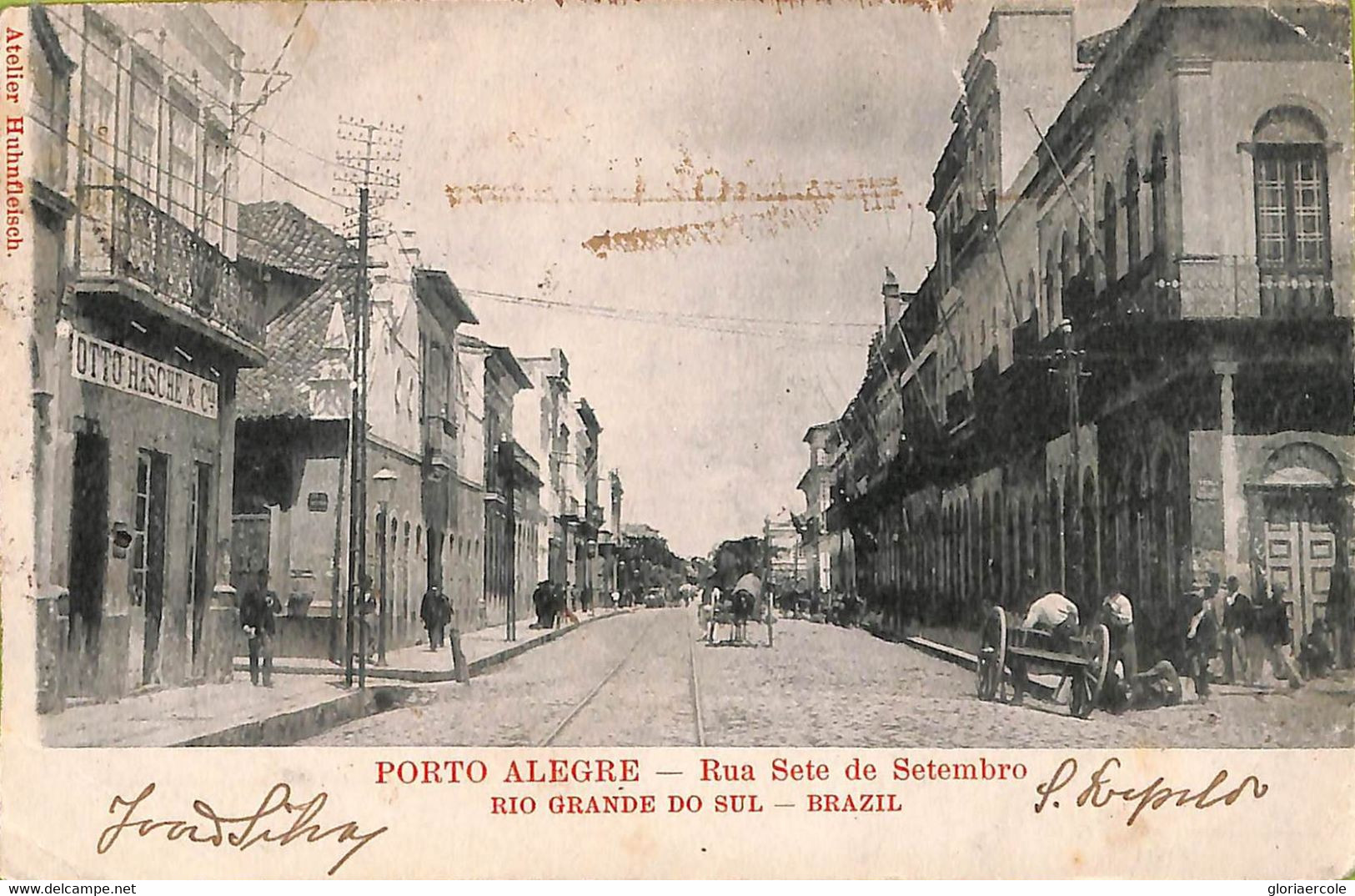 Ac1553 - BRAZIL - VINTAGE POSTCARD  - Porto Alegre - 1901 - Porto Alegre
