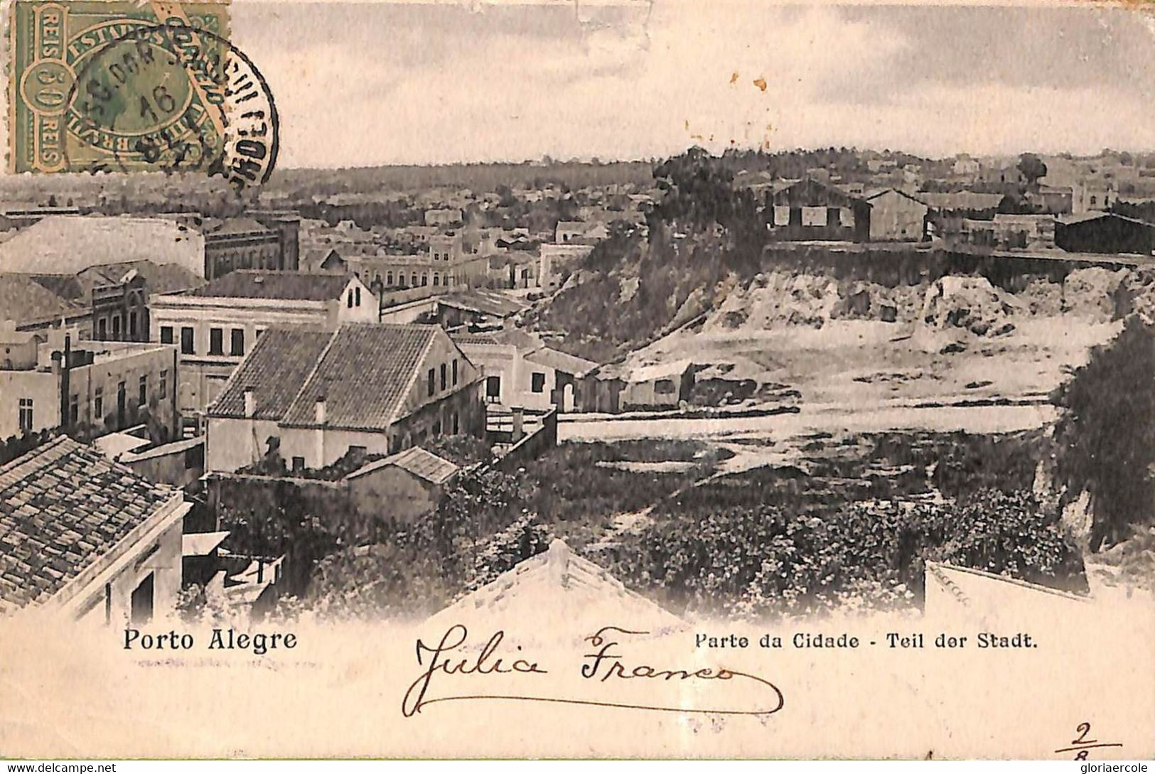 Ac1543 - BRAZIL - VINTAGE POSTCARD  - Porto Alegre - 1900's - Porto Alegre