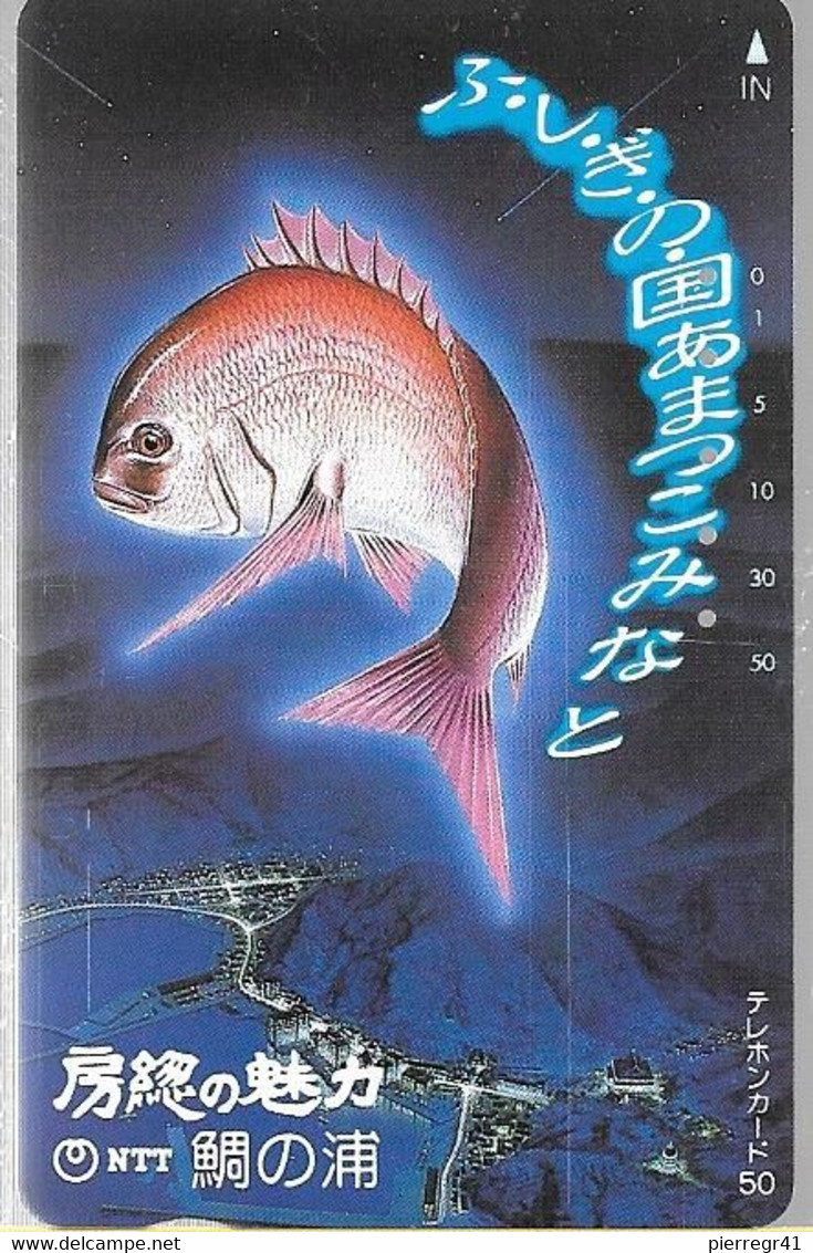 CARTE-MAGNETIQUE-JAPON-105-1989-POISSON -TBE- - Fish