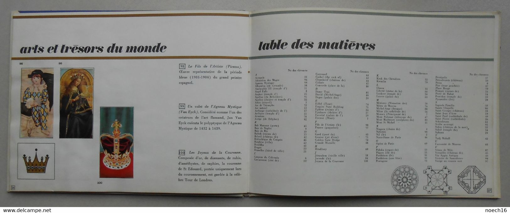 Album Chromos Complet - Les 100 Merveilles du Monde - Timbre Tintin, Ed. du Lombard
