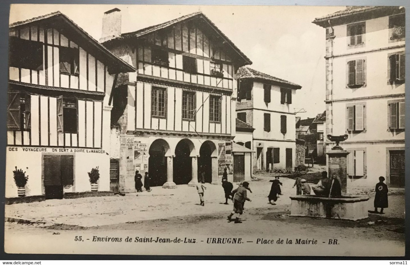 CPA URRUGNE 64 Place De La Mairie - Urrugne