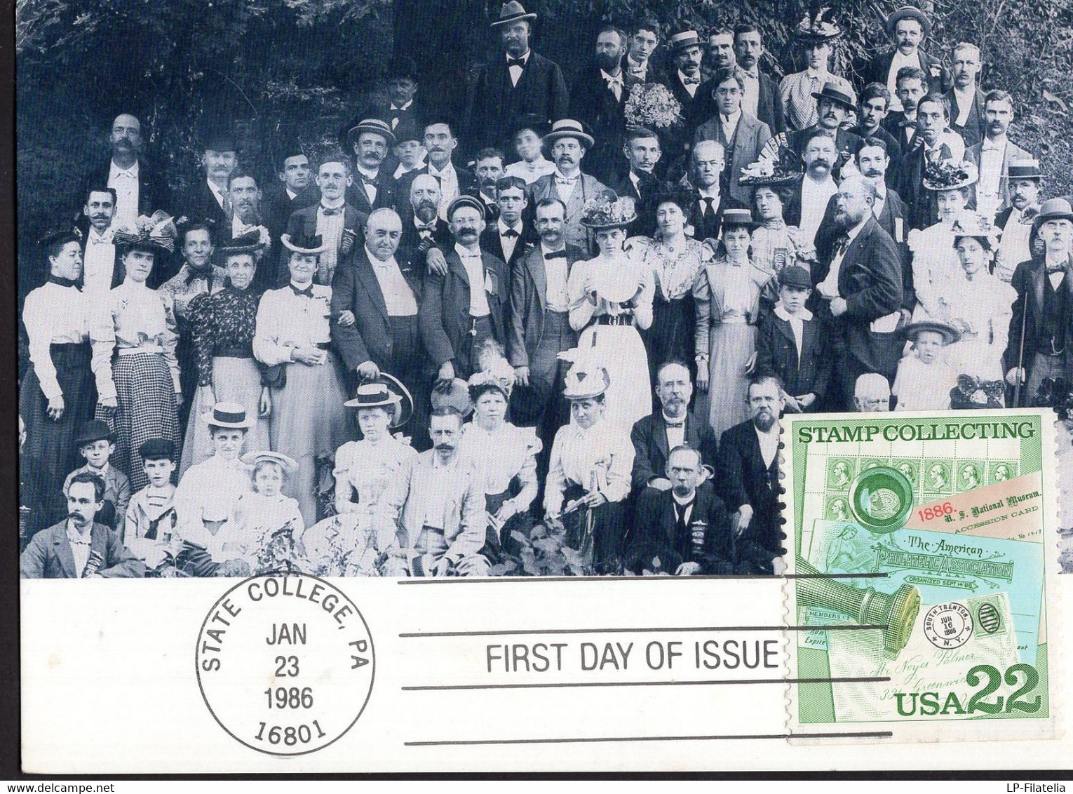 United States - 1986 - Postcard - FDC Postmark - American Philatelic Asoc. Annual Convention 1898 - Altri & Non Classificati