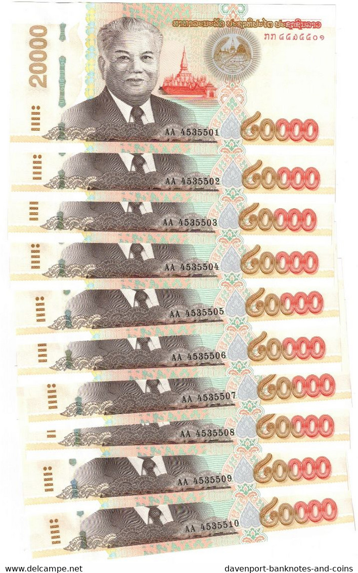 Laos 10x 20000 Kip 2020 (2022) UNC - Laos