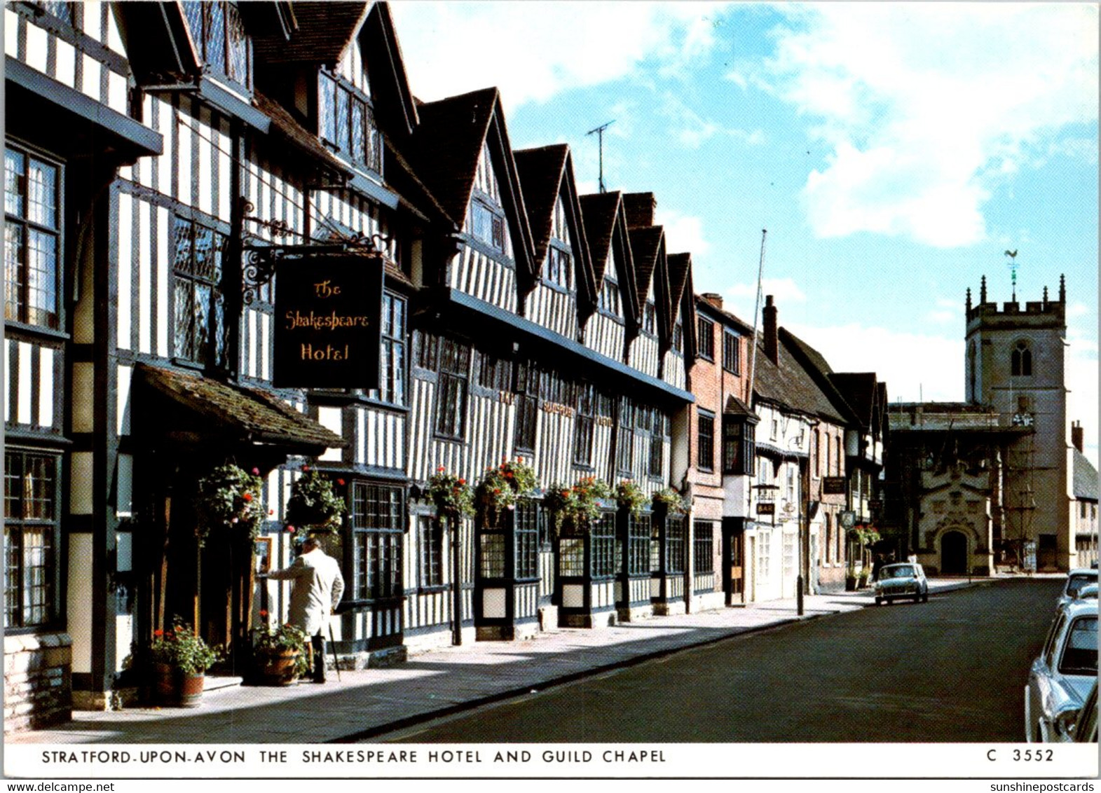 England Stratford Upon Avon The Shakespeare Hotel And Guild Chapel - Stratford Upon Avon