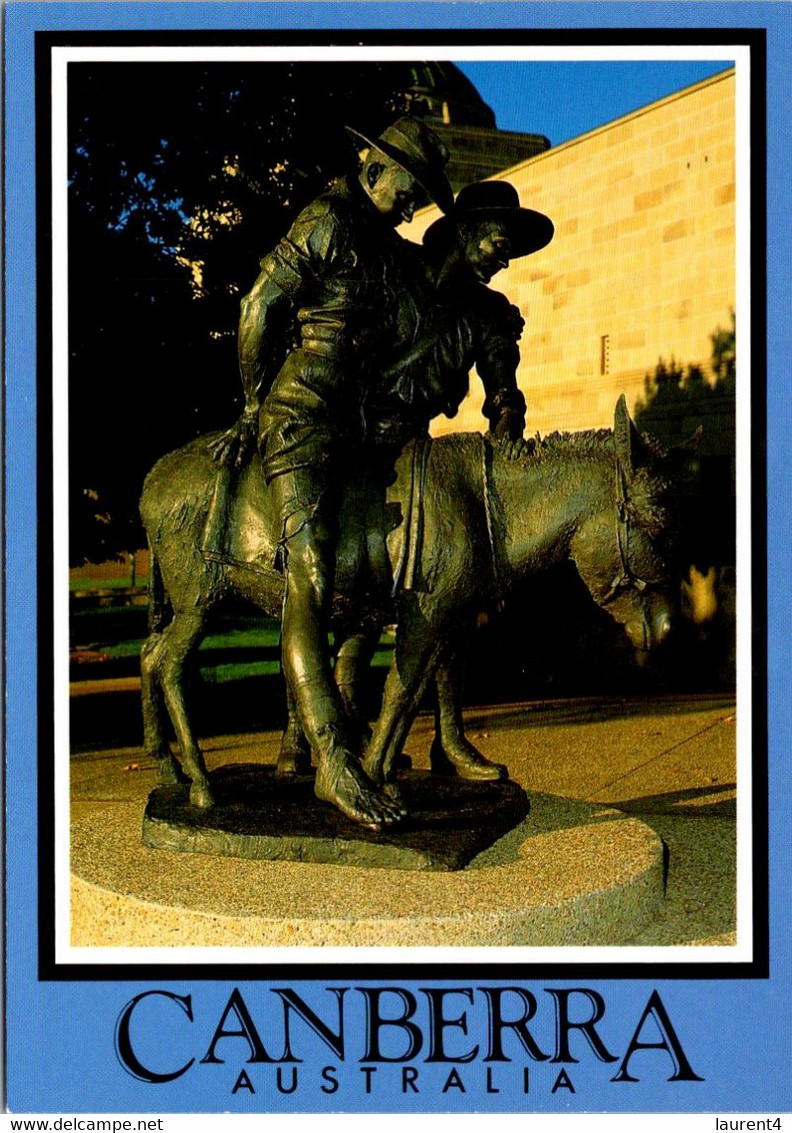 (2 N 17) Australia - ACT - Canberra War Memorial Simpson (Ambulance Nurse & Donkey) Statue - Canberra (ACT)