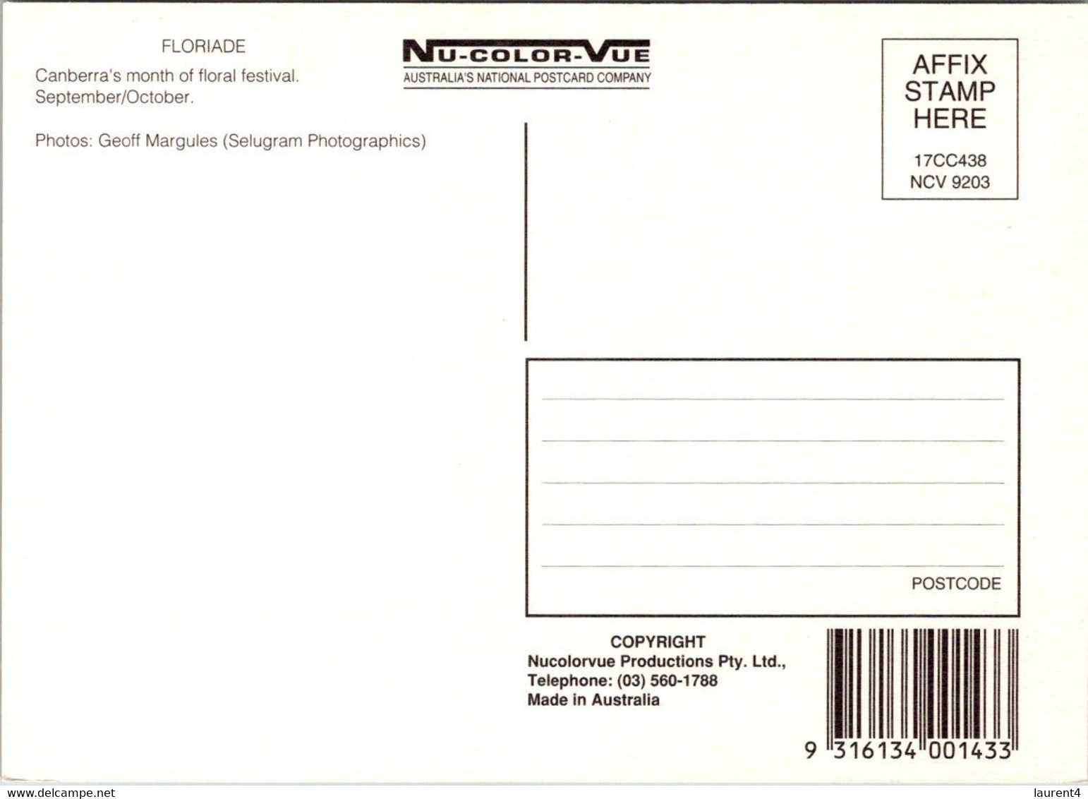 (2 N 17) Australia - ACT - Canberra Flirade (2 Postcards) - Canberra (ACT)