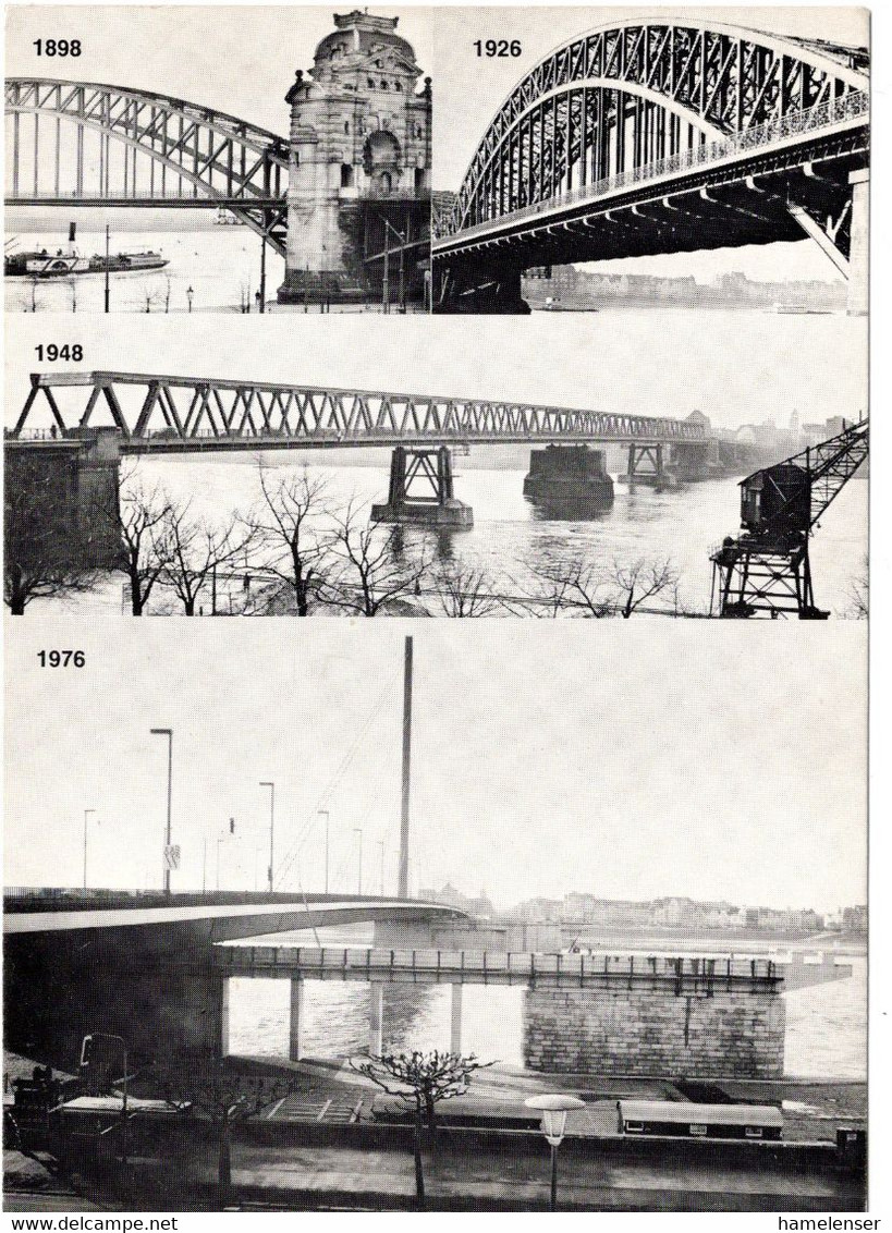 56111 - Bund - 1976 - 40Pfg Unfall PGAAnsKte "Brueckenverschub" SoStpl DUESSELDORF - BRUECKENVERSCHUB Als OrtsKte - Bridges