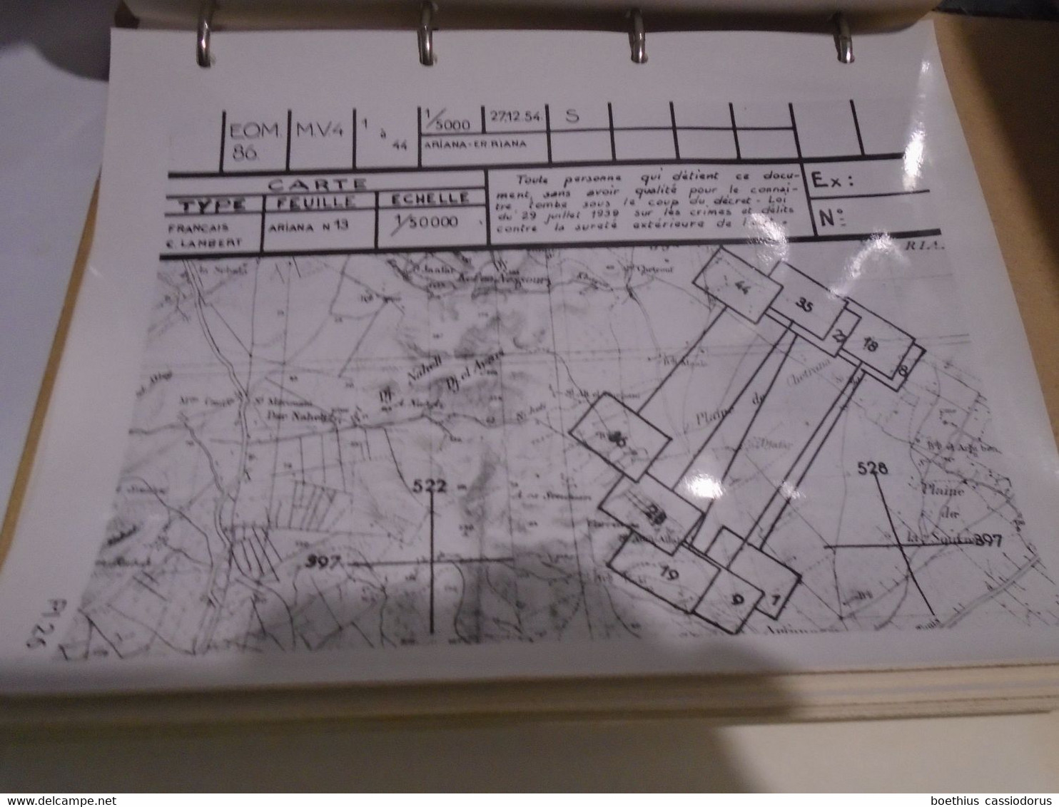 ELEMENTS D'ANALYSE MATHEMATIQUE DES PHOTOGRAPHIES AERIENNES 2e Partie Planches  CTRE INTERPRETATION PHOTOGRAPHIQUE ARMEE - Optique