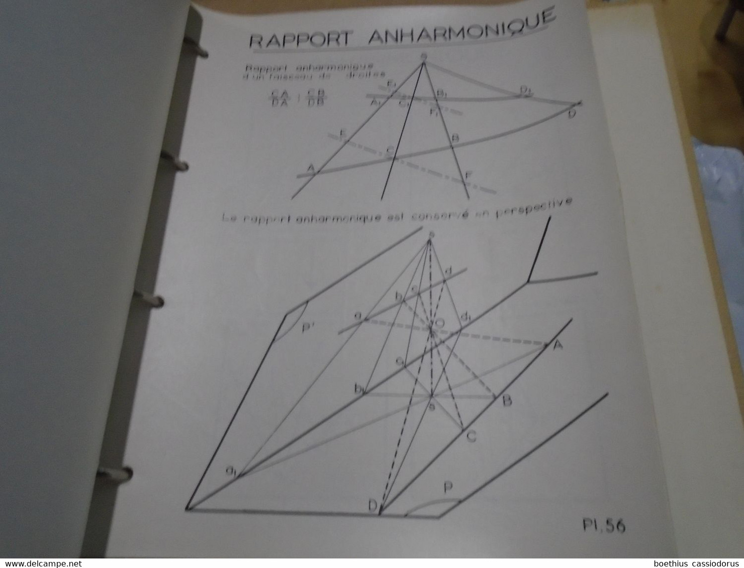 ELEMENTS D'ANALYSE MATHEMATIQUE DES PHOTOGRAPHIES AERIENNES 2e Partie Planches  CTRE INTERPRETATION PHOTOGRAPHIQUE ARMEE - Ottica