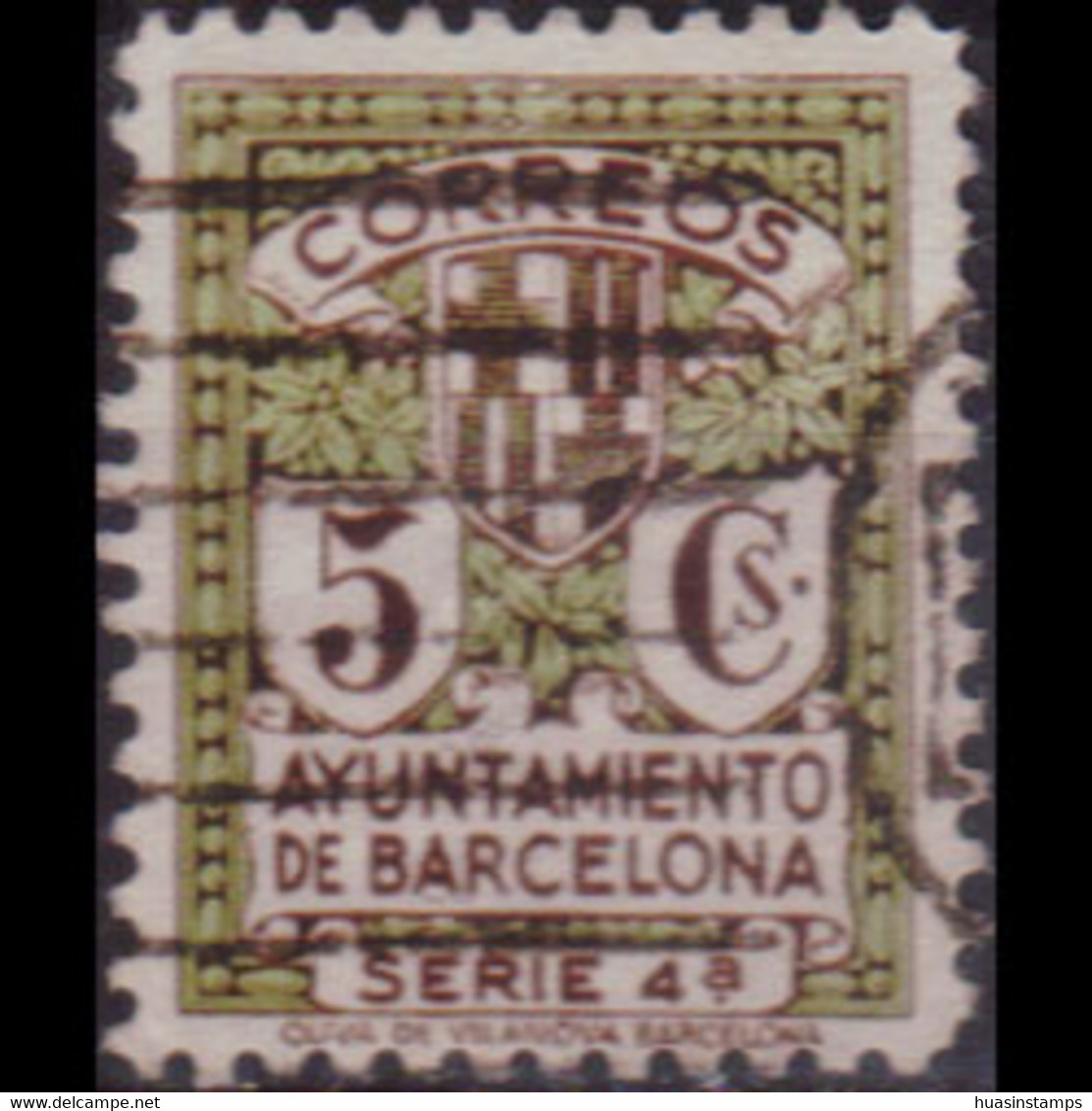 SPAIN-BARCELONA 1932 - MI# 12 City Arms Set Of 1 Used - Barcelona