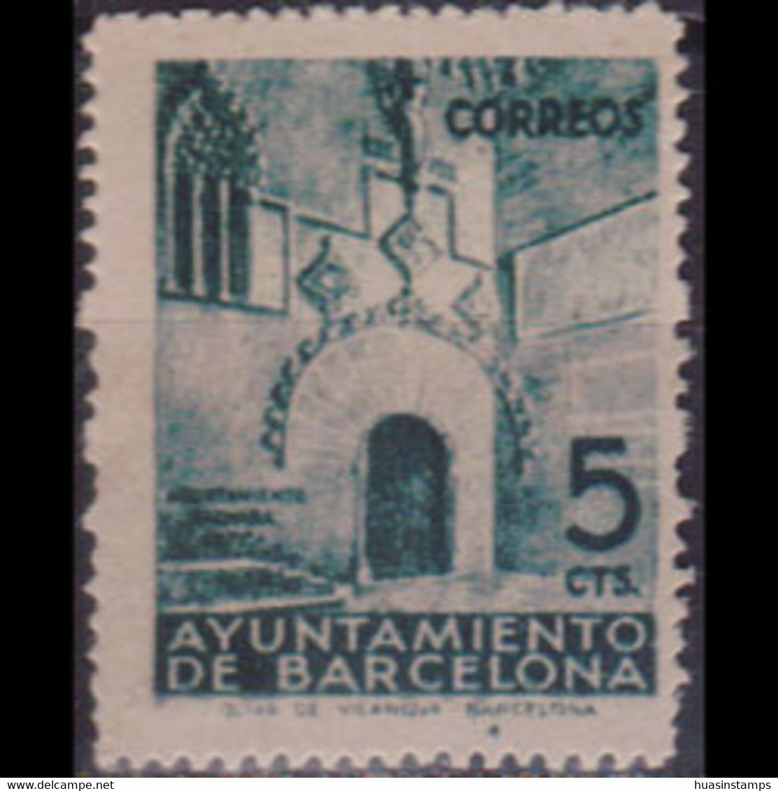 SPAIN-BARCELONA 1936 - MI# 13 Town Hall Set Of 1 MNH - Barcelona