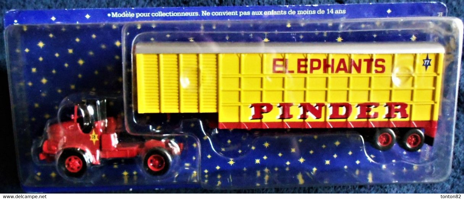 Cirque PINDER - Camion Semi-Remorque " Éléphants " .- Plus Un Poster / Affiche " La Piste Aux étoiles " . - LKW, Busse, Baufahrzeuge