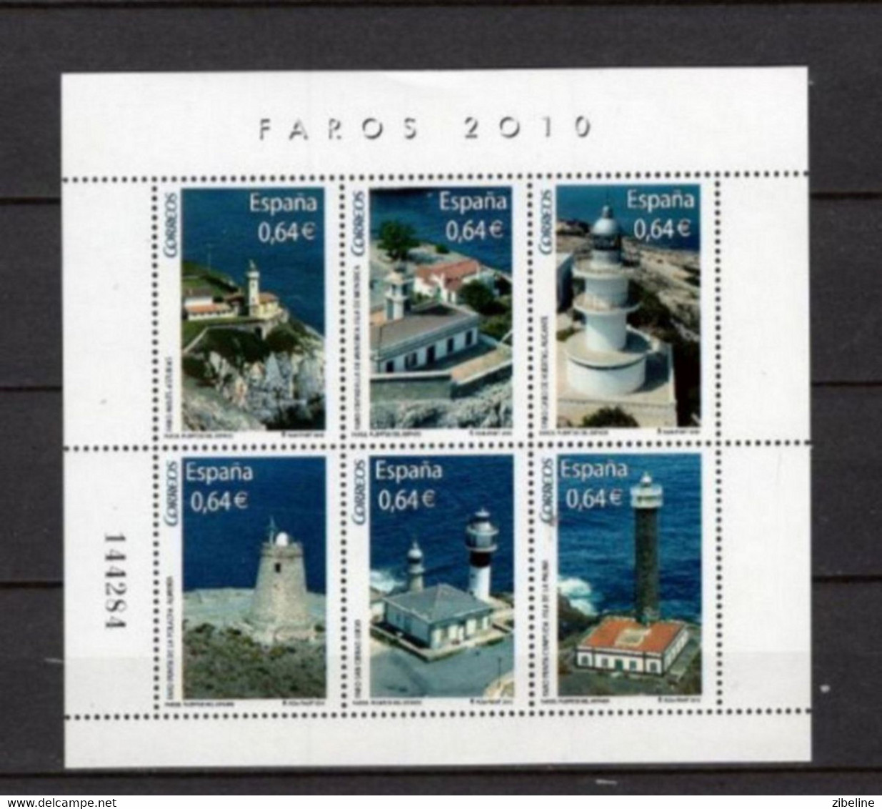 ZIBELINE ESPAGNE ESPANA SPAIN  XX MNH  PHARE FARO LIGHTHOUSE 2010 - Vrac (max 999 Timbres)