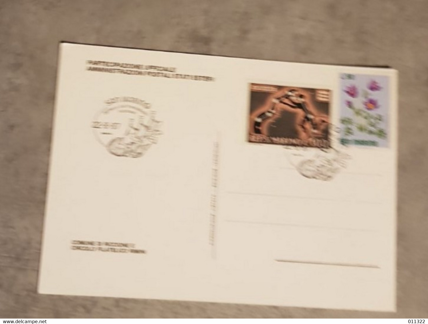 SAN MARINO PARTECIPAZIONE UFFICIALE AMMINISTRAZIONI POSTALI STATI ESTERI WITH BEAUTIFUL CANCELLED - Storia Postale