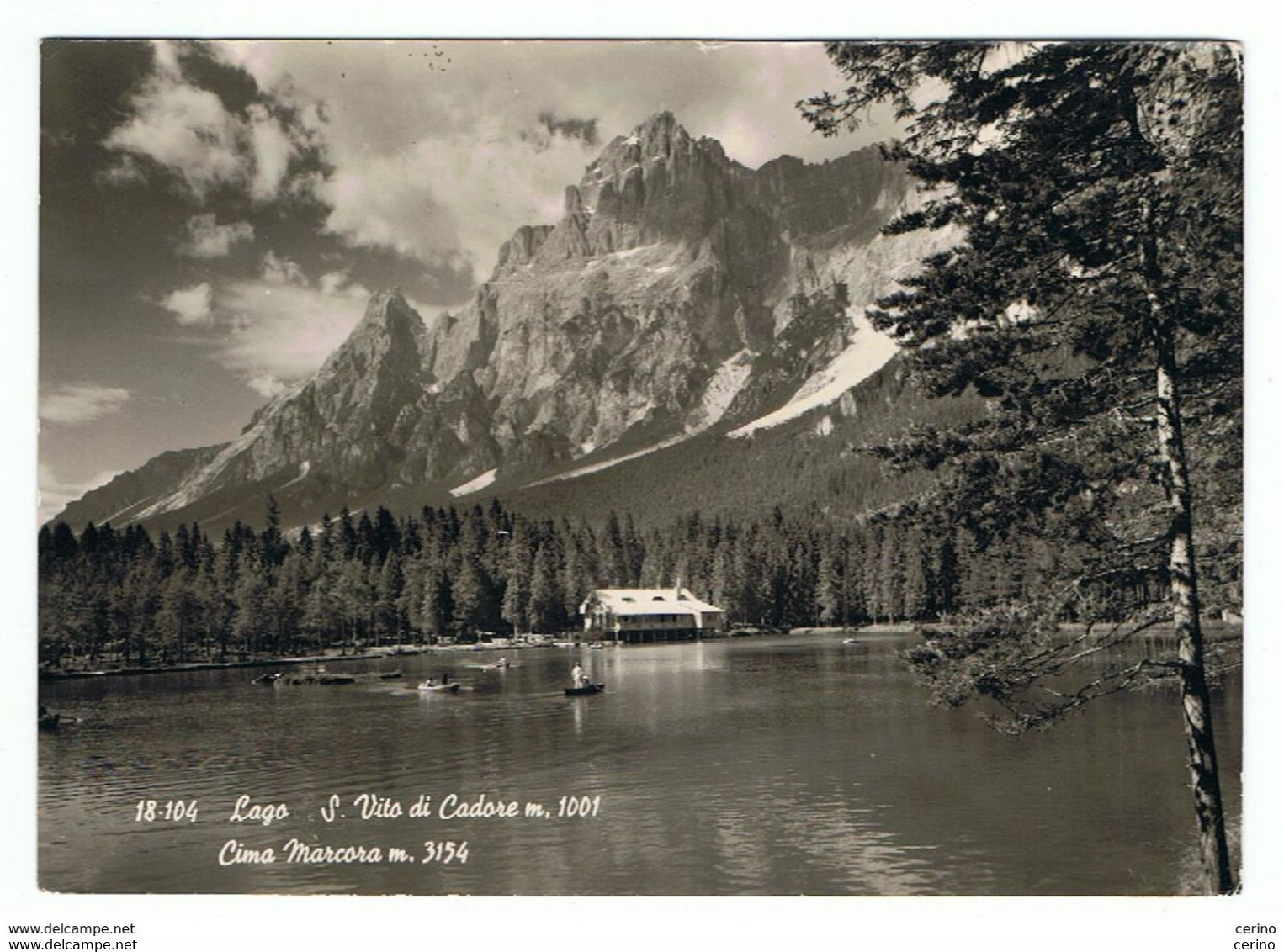 S. VITO  DI  CADORE (BL):  LAGO  -  CIMA  MARCORA  -  F.LLO  TOLTO  -  FOTO  -  FG - Invasi D'acqua & Impianti Eolici