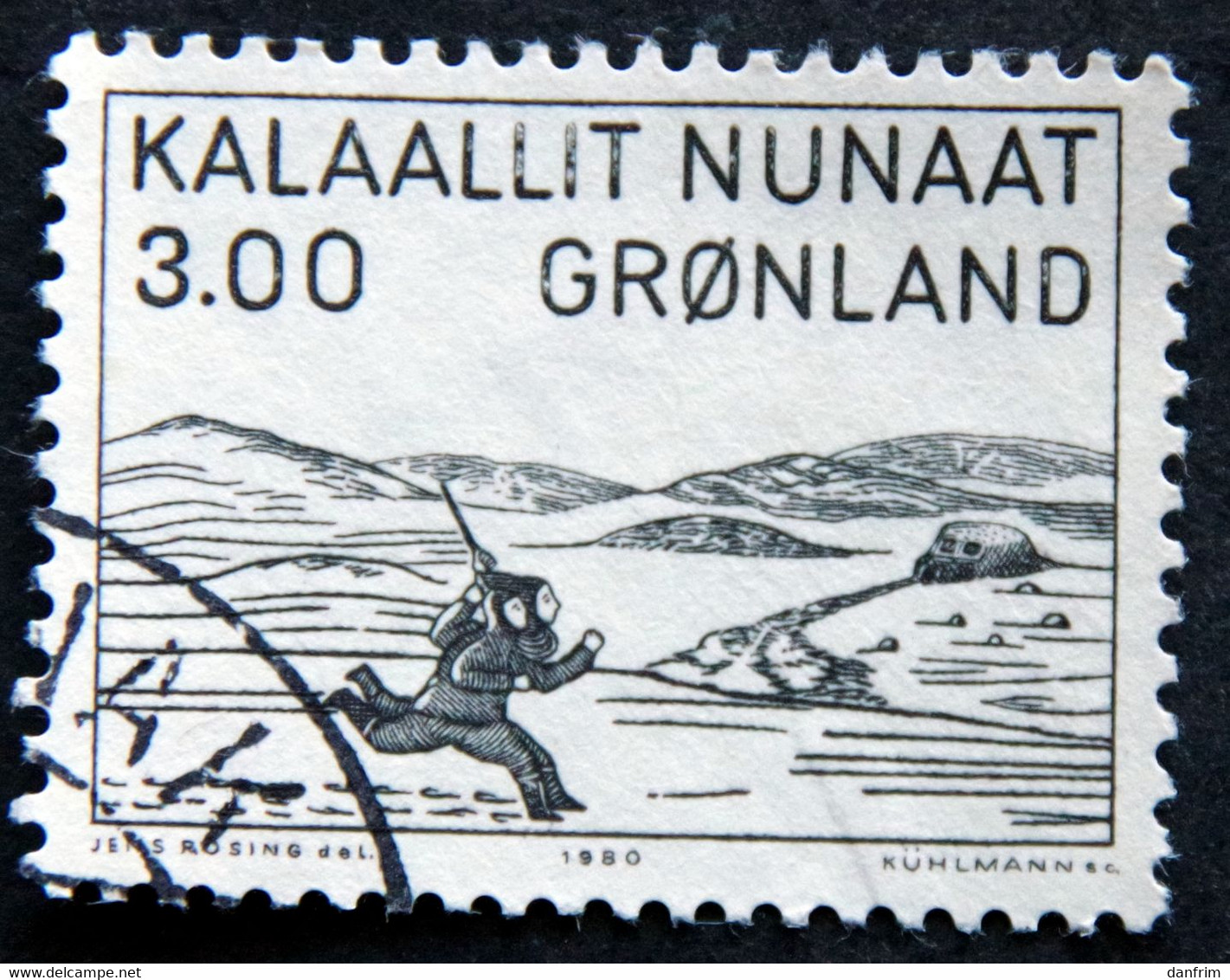 Greenland 1980 Woodcut By Aron From Kangeq   MiNr.124 ( Lot E 2187 ) - Gebruikt