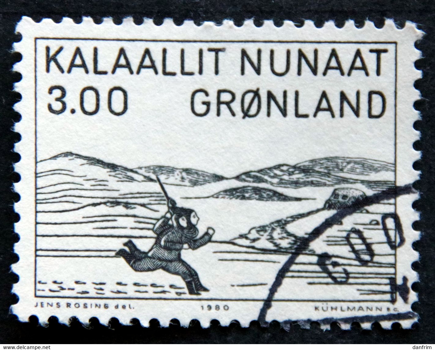 Greenland 1980 Woodcut By Aron From Kangeq   MiNr.124 ( Lot E 2238 ) - Gebruikt