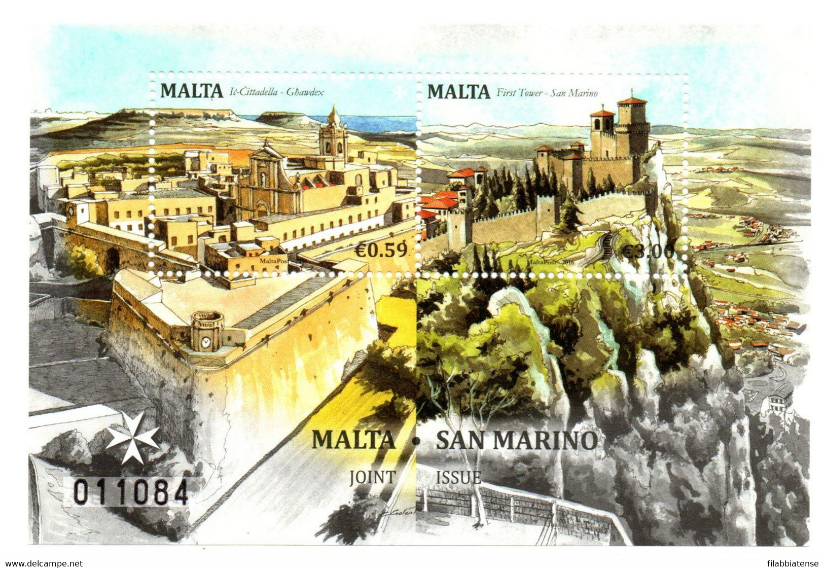 2016 - San Marino - Fortezze - Congiunta Con Malta   ++++++++ - Unused Stamps