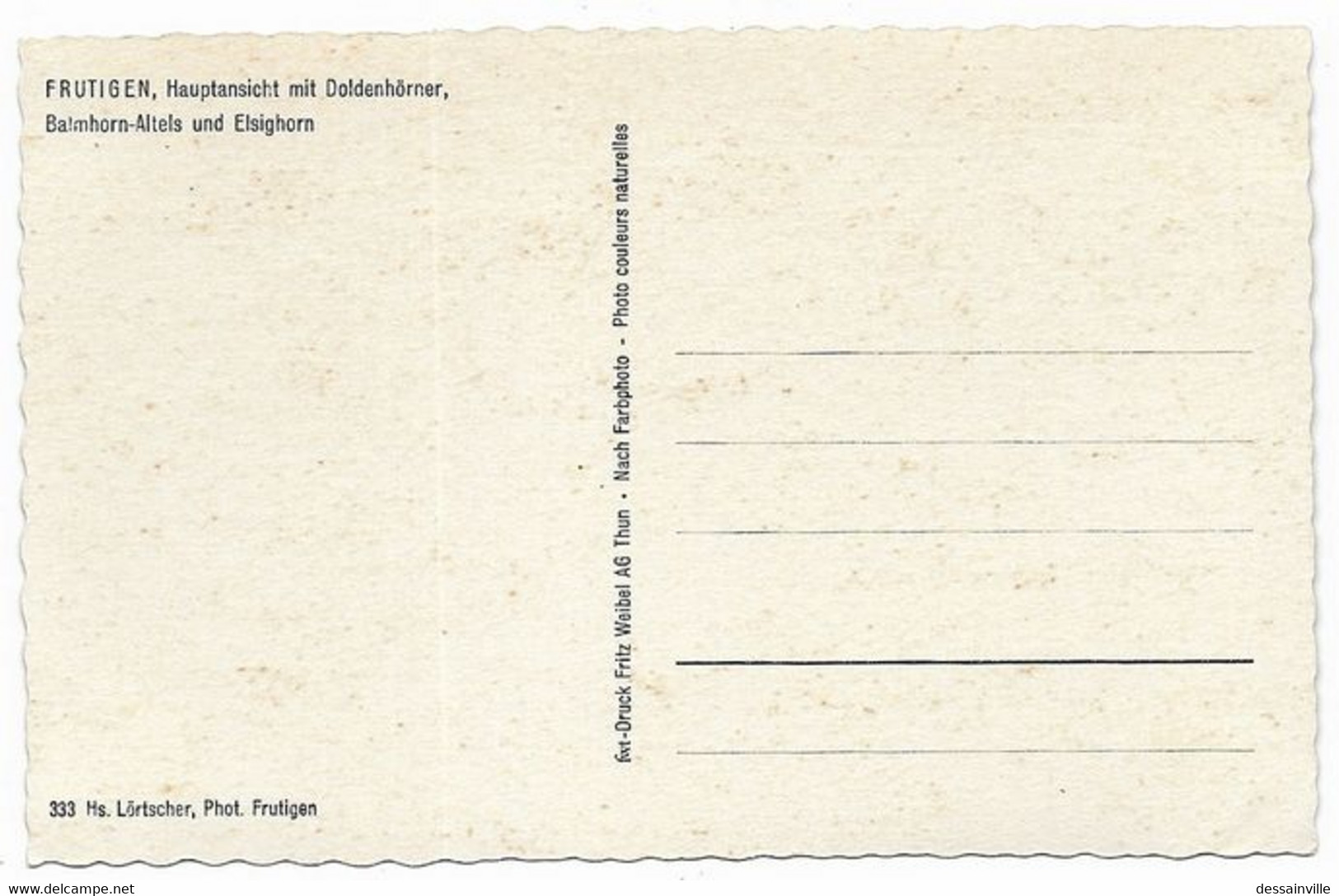 SUISSE FRUTIGEN - Hauptansicht Mit Doldenhorner - Frutigen