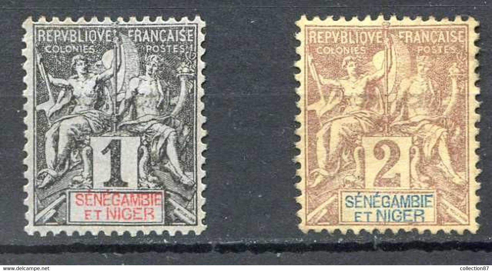 SENEGAMBIE Et NIGER ⭐ > Yvert N° 1 Et 2 ⭐ < Neuf S.G. - MH ⭐ - Unused Stamps