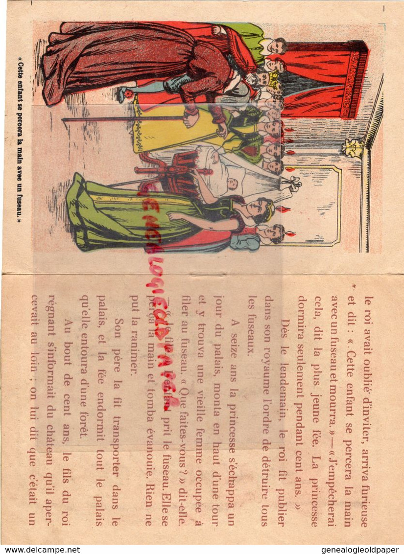 87 -LIMOGES -LIVRET PUBLICITAIRE AU PRINTEMPS MAISON PAUL FAYETTE 26 PLACE DES BANCS-CONTE FEES LA BELLE AU BOIS DORMANT - Textile & Clothing