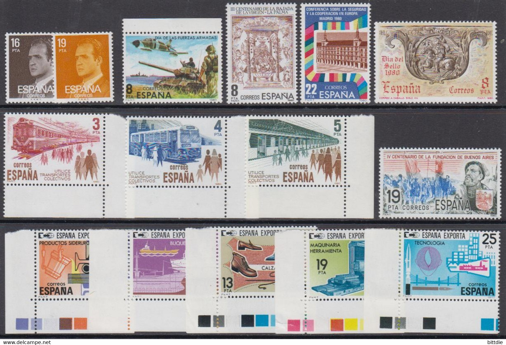 Spanien-Lot Aus 1980 , Postfrisch  (A6.0438) - Collections