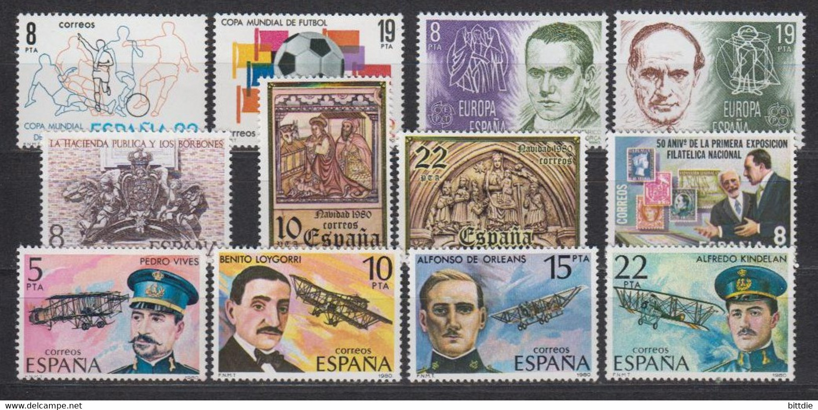 Spanien-Lot Aus 1980 , Postfrisch  (A6.0438) - Collections