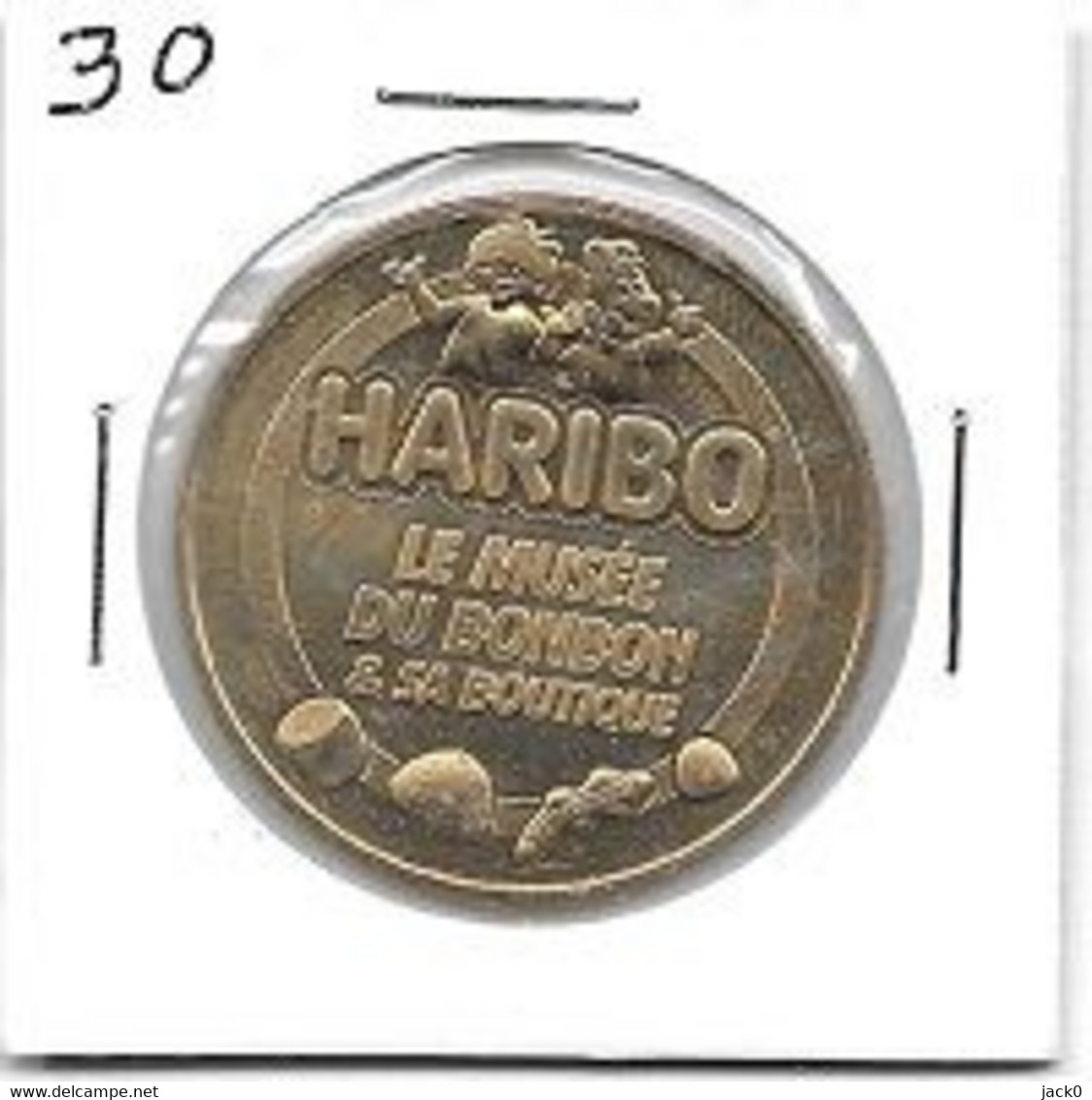 Médaille  Touristique  Ville  UZES, MUSÉE  DU  BONBON  HARIBO &  SA  BOUTIQUE  2018, PARIS  ( 30 ) - 2018