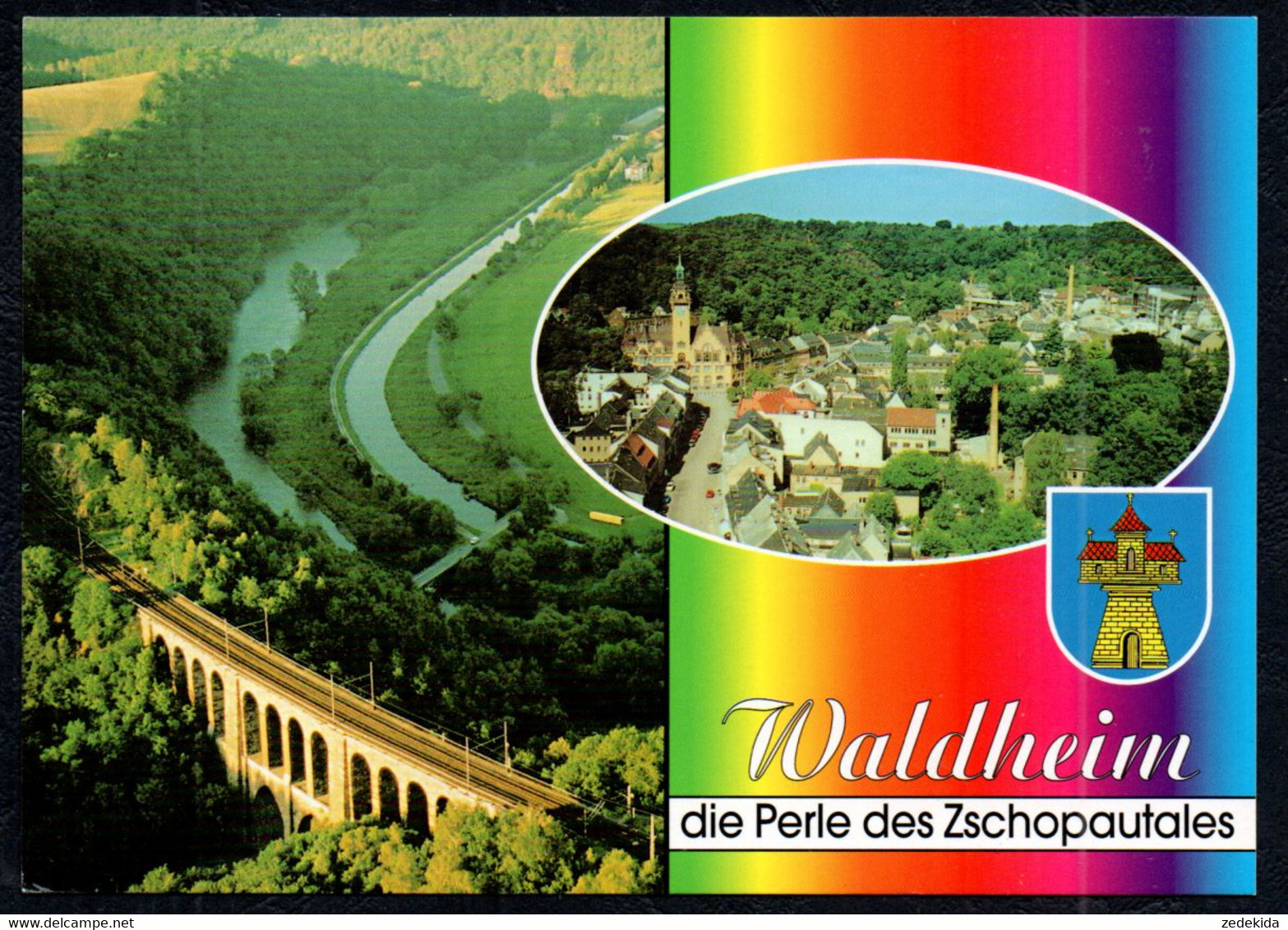 G0944 - TOP Waldheim Eisenbahnbrücke Viadukt - Bild Und Heimat Reichenbach Qualitätskarte - Waldheim