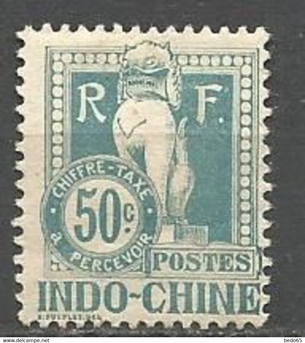 INDOCHINE TAXE N° 13 NEUF*   CHARNIERE  / MH - Timbres-taxe