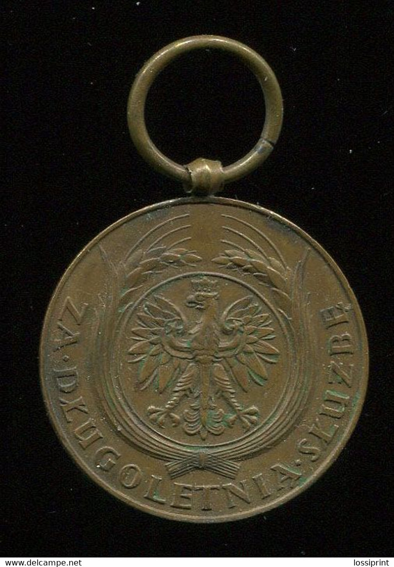 Poland:Original Medal X Years Service 1918-1928 - Sonstige & Ohne Zuordnung