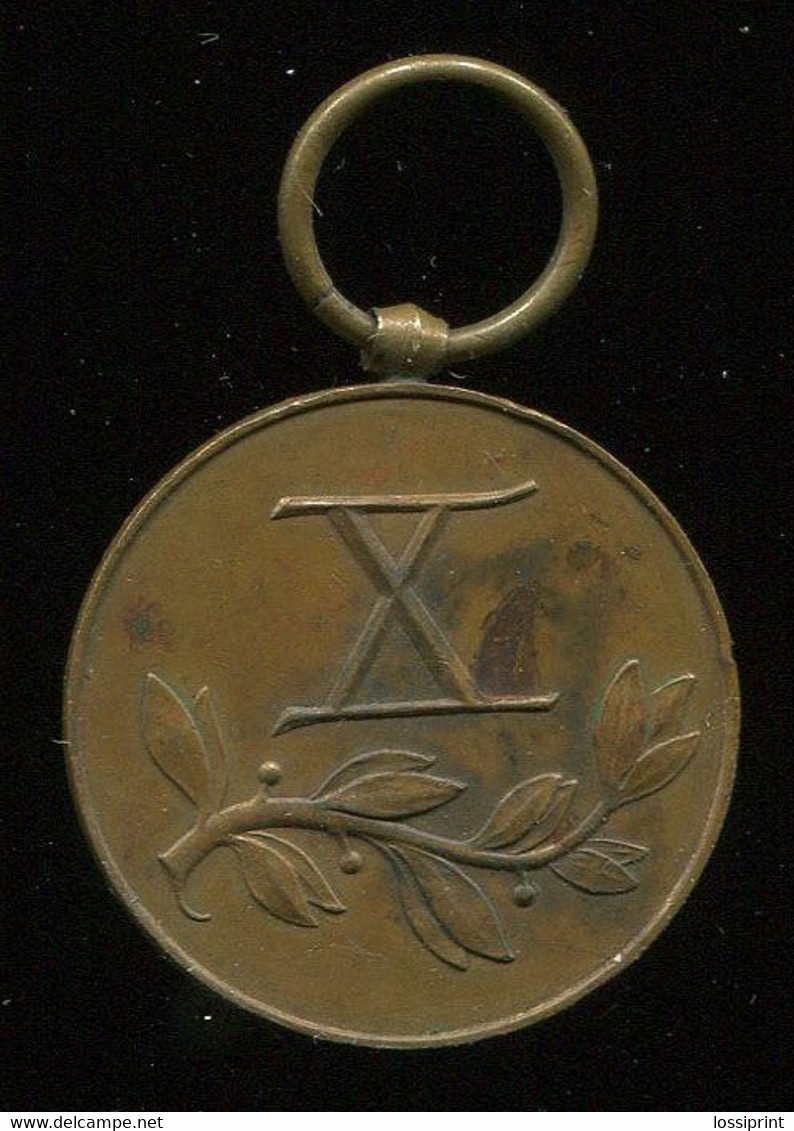 Poland:Original Medal X Years Service 1918-1928 - Andere & Zonder Classificatie