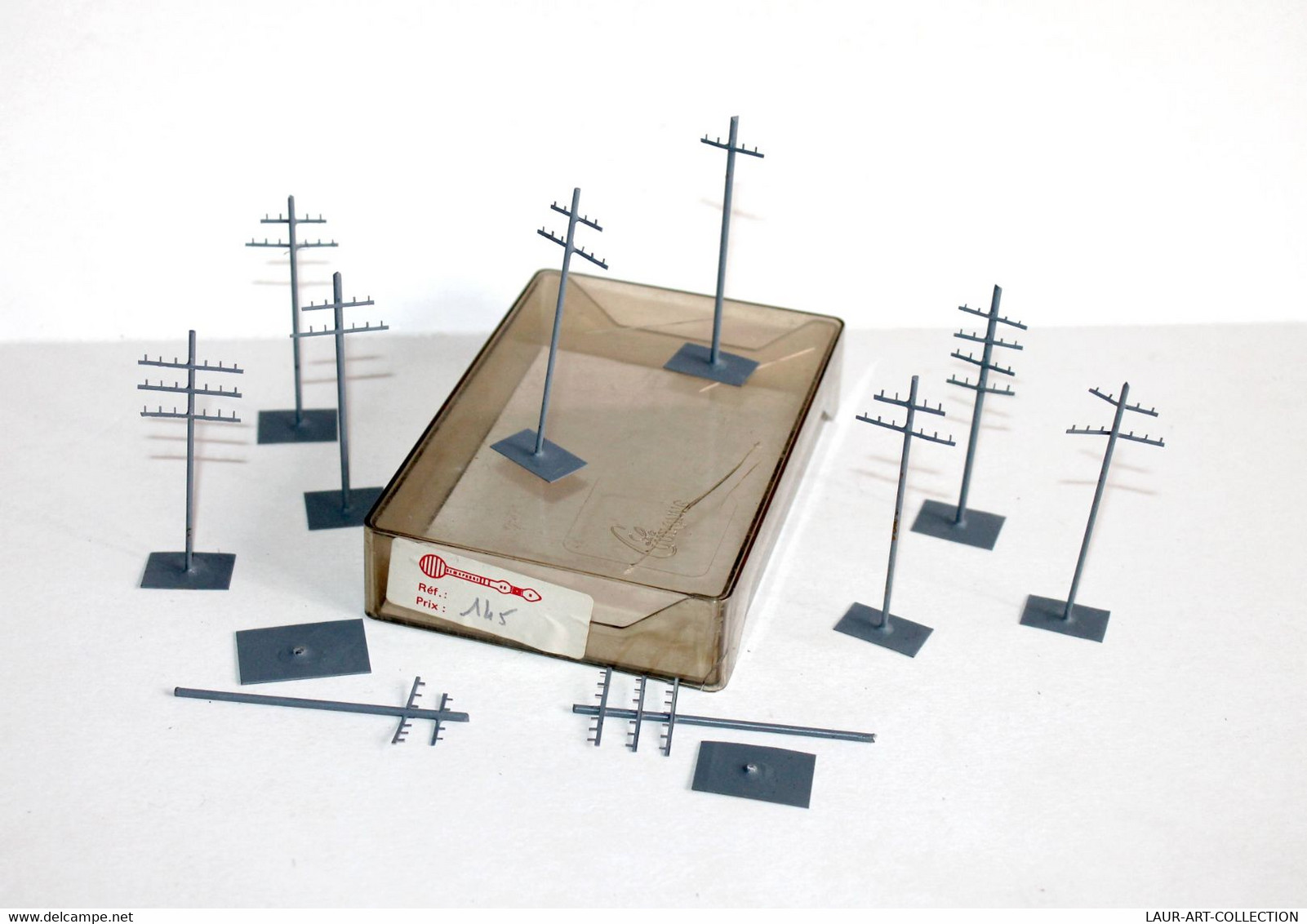 10 POTEAUX DE LIGNE ELECTRIQUE - SEMAPHORE N°145 - MINIATURE TRAIN CHEMIN FER - MODELISME FERROVIAIRE  (1712.2) - Comandi & Accessori Digitali