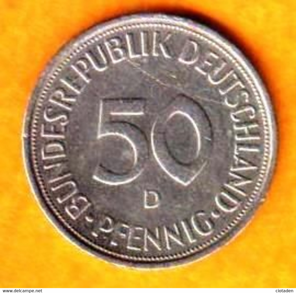 Allemagne - 50 Pfennig - 1974 D - 50 Pfennig