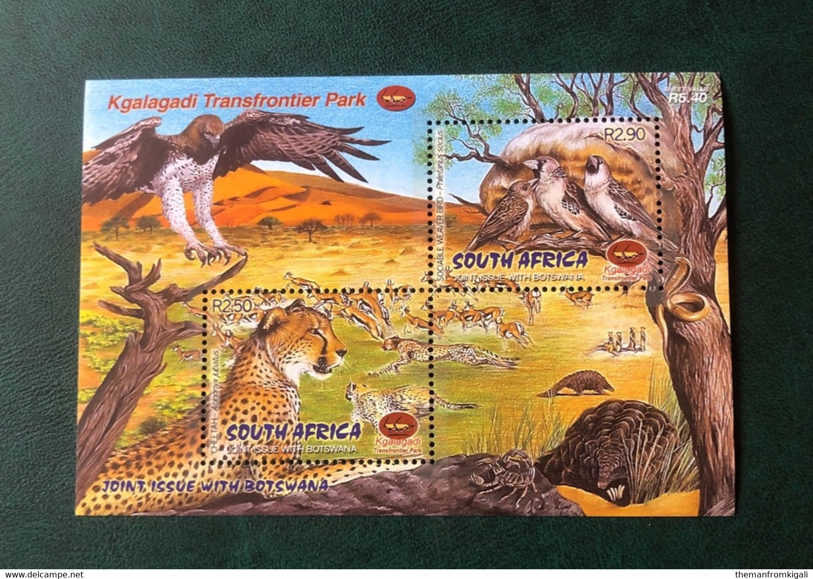 South Africa 2001 - Kgalagadi Transfrontier Wildlife Park - Unused Stamps