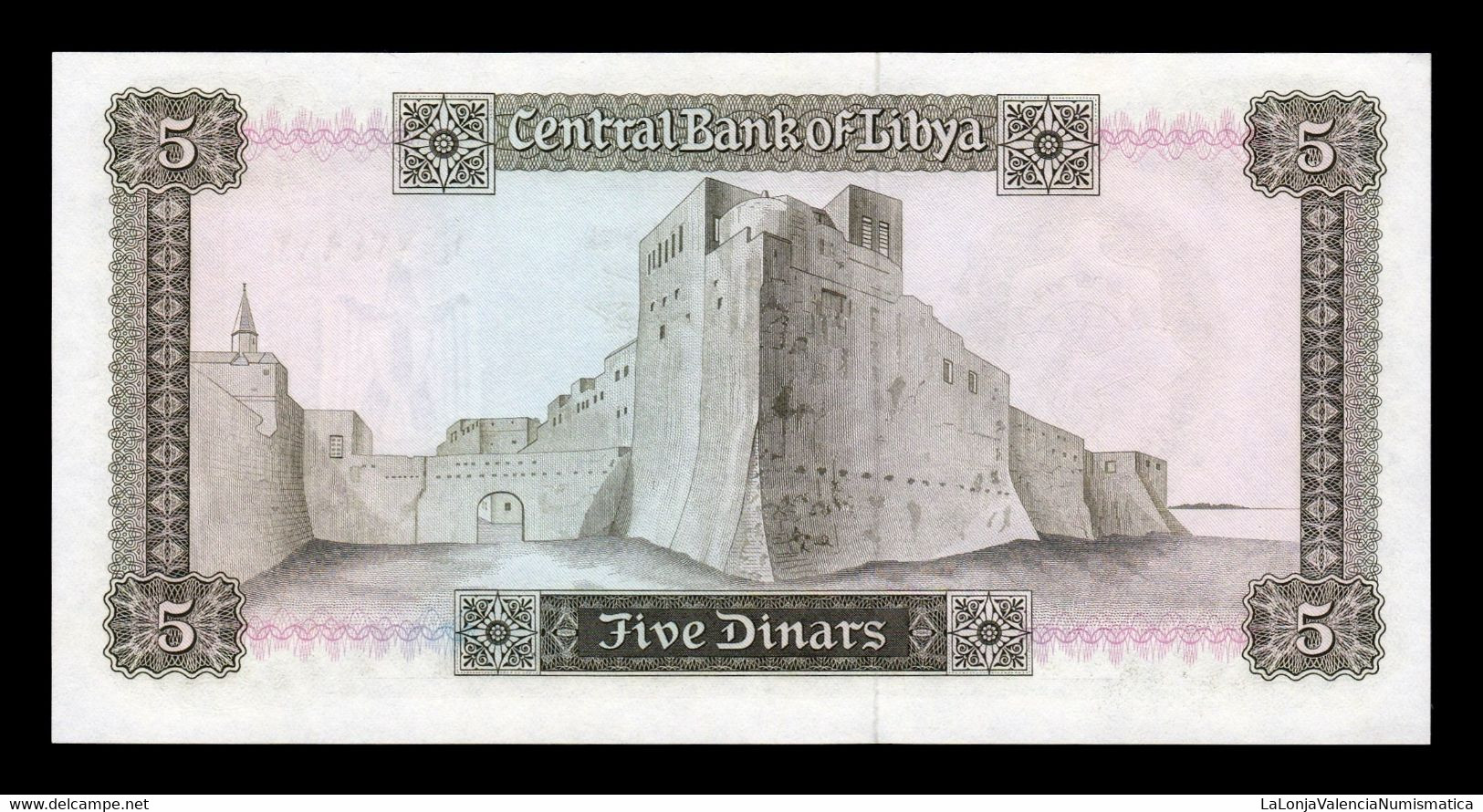 Libia Libya 5 Dinars 1972 Pick 36b SC UNC - Libya