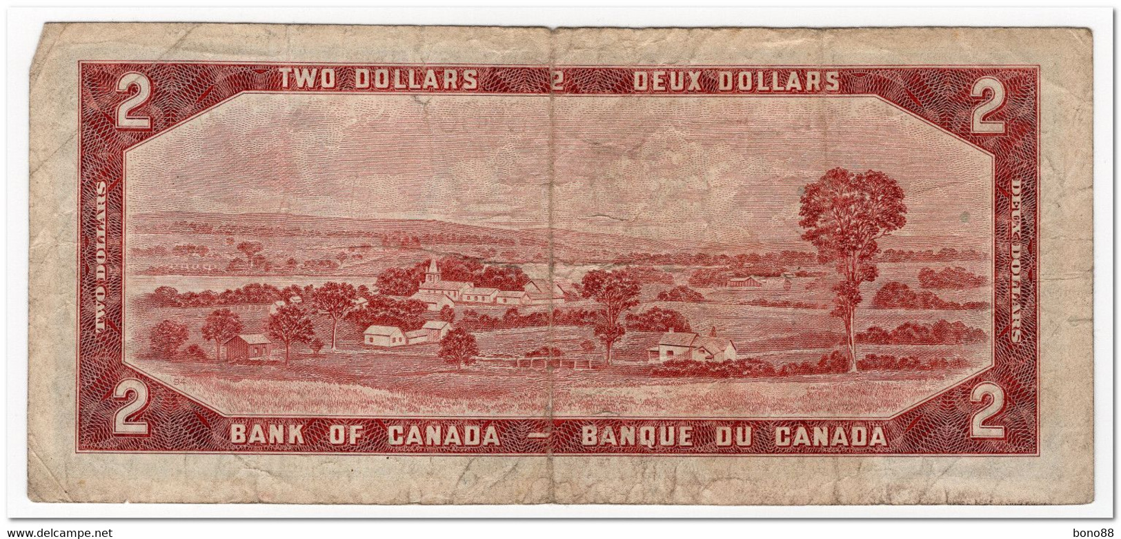 CANADA,2 DOLLARS,1961-72,P.76b,F - Canada