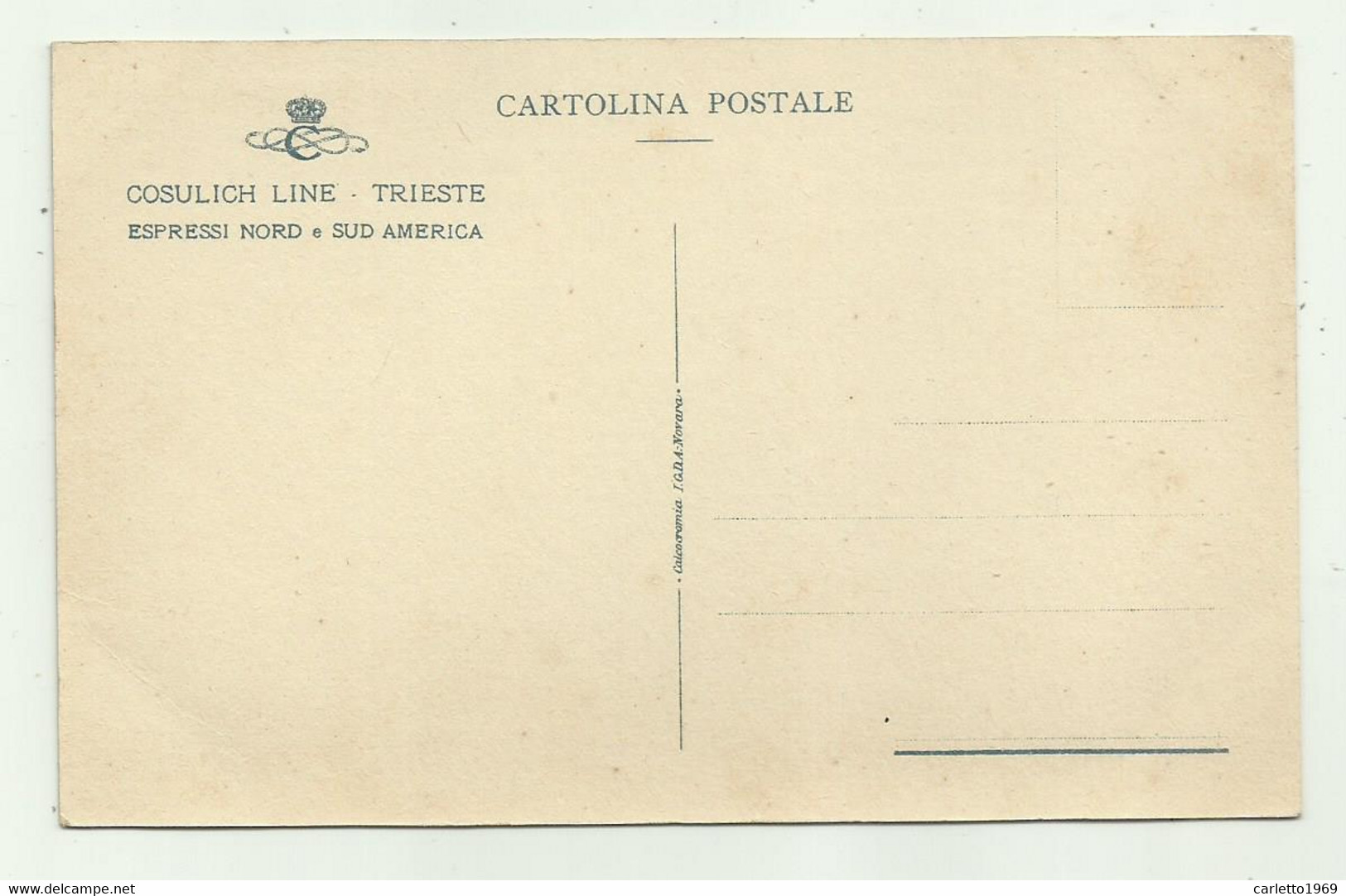 M/S SATURNIA - VULCANIA - COSULICH LINE  - NV  FP - Passagiersschepen