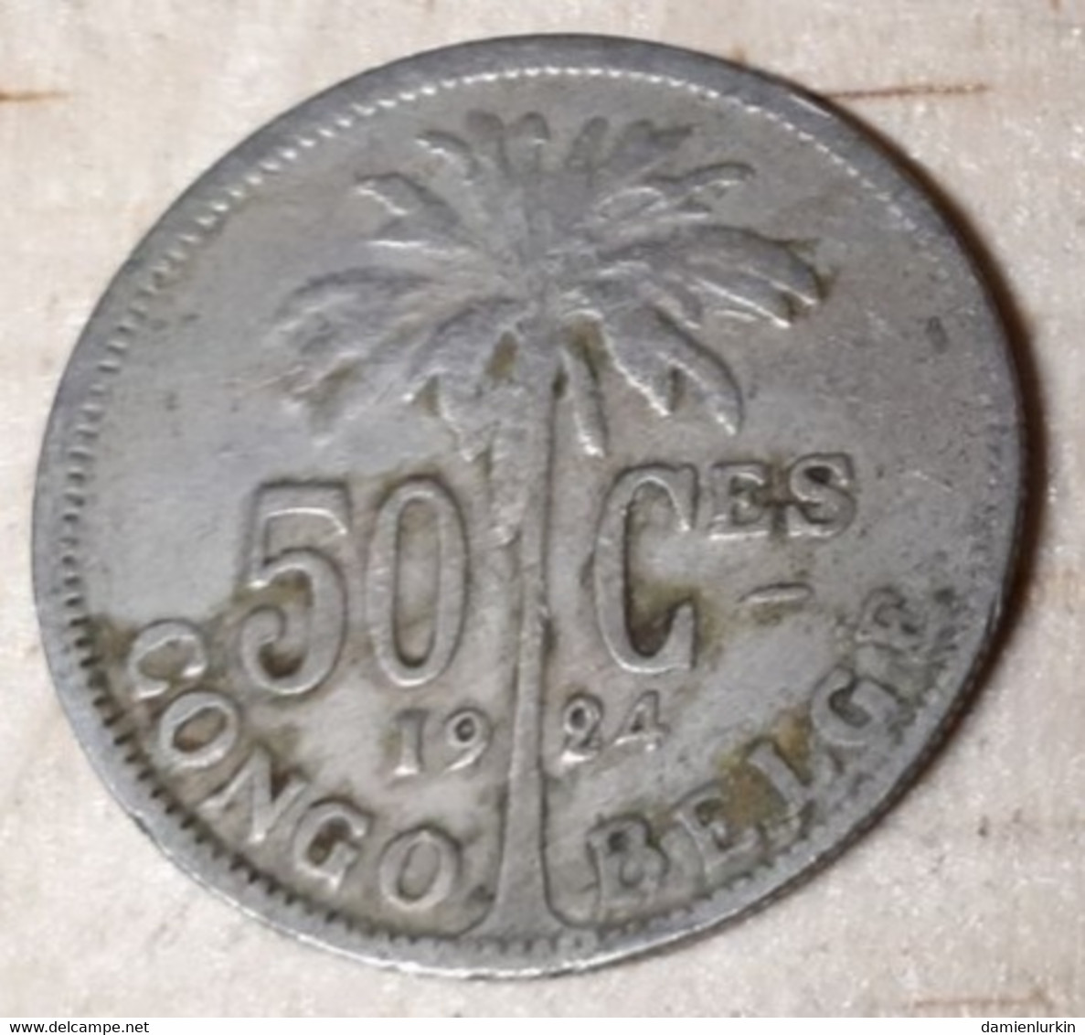 CONGO ALBERT I RARE 50 CENTIMES 1924 ONLY 1 MILLION EX. COTES : 8€-20€-50€-125€ - 1910-1934: Albert I.