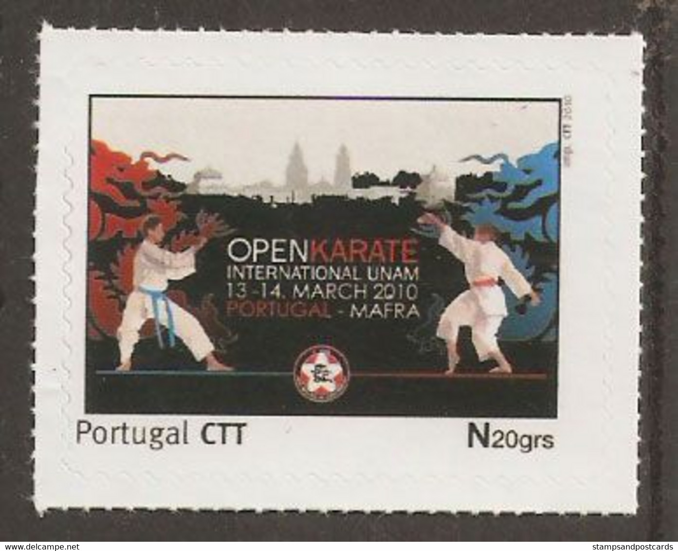 Portugal Timbre Personnalisé Karaté Open Karate International UNAM 2010 Personalized Stamp - Non Classificati