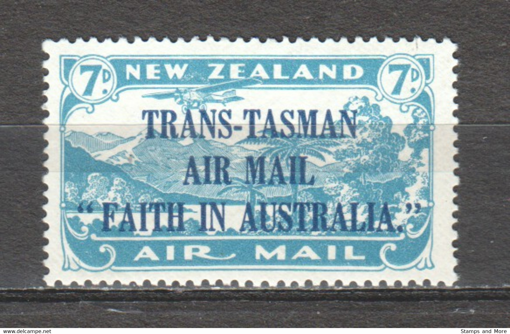 New Zealand 1934 Mi 187 MNH AIRPLANE - Posta Aerea