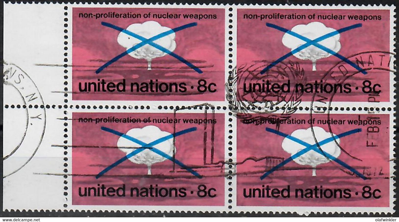 1972 Non-proliferation Block Of 4 Sc 227 / YT 220 / Mi 243 Used / Oblitéré / Gestempelt [zro] - Used Stamps