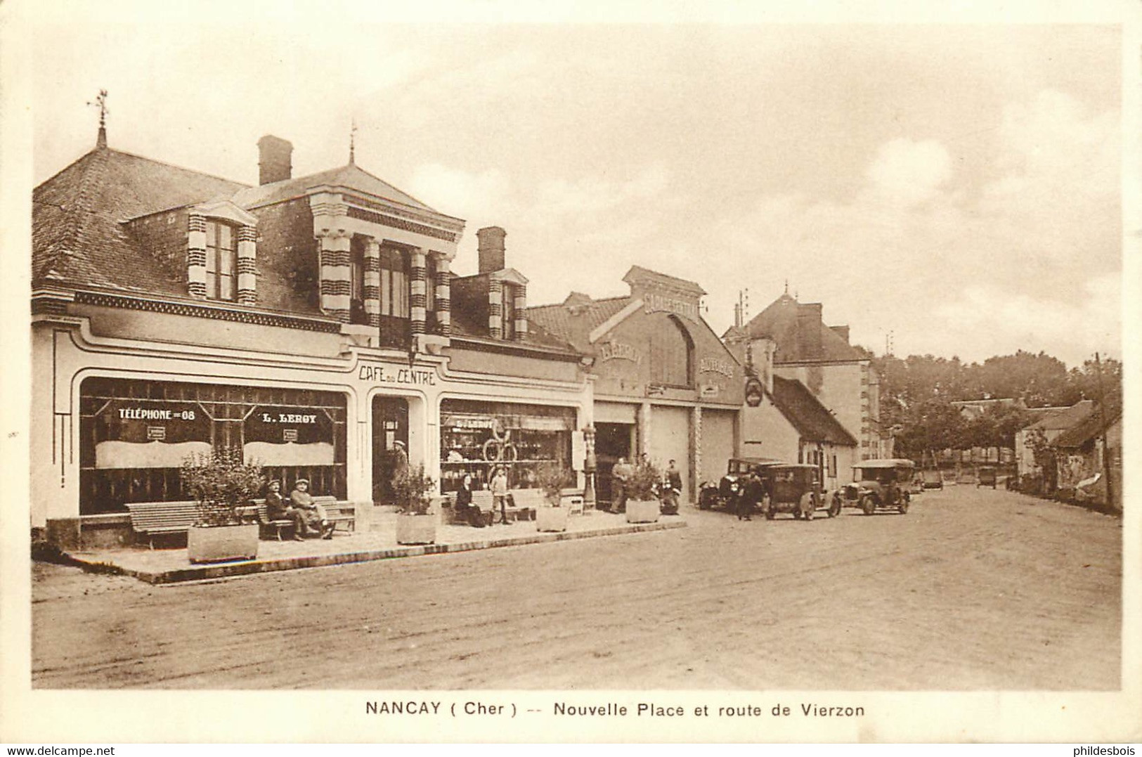 CHER  NANCAY  Nouvelle Place Et Route De Vierzon - Nançay