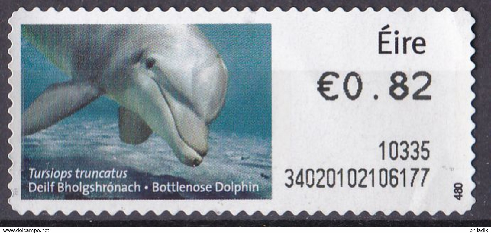 Irland Automatenmarke (0,82) Delphin (A2-40) - Frankeervignetten (Frama)