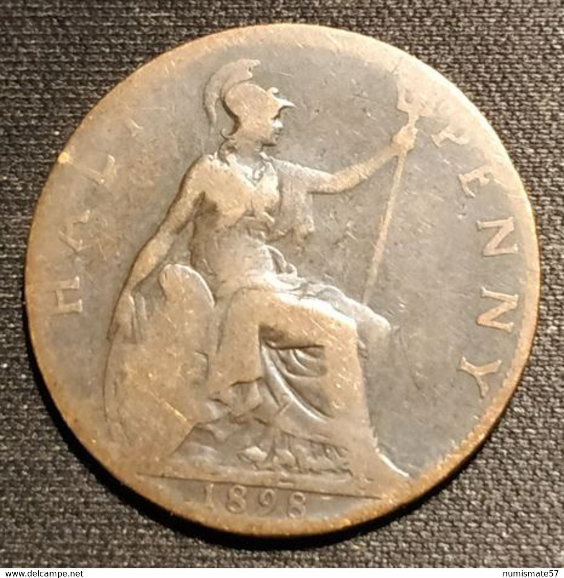 GRANDE BRETAGNE - ½ - 1/2 - HALF PENNY 1898 - Victoria - Old Head - KM 789 - C. 1/2 Penny