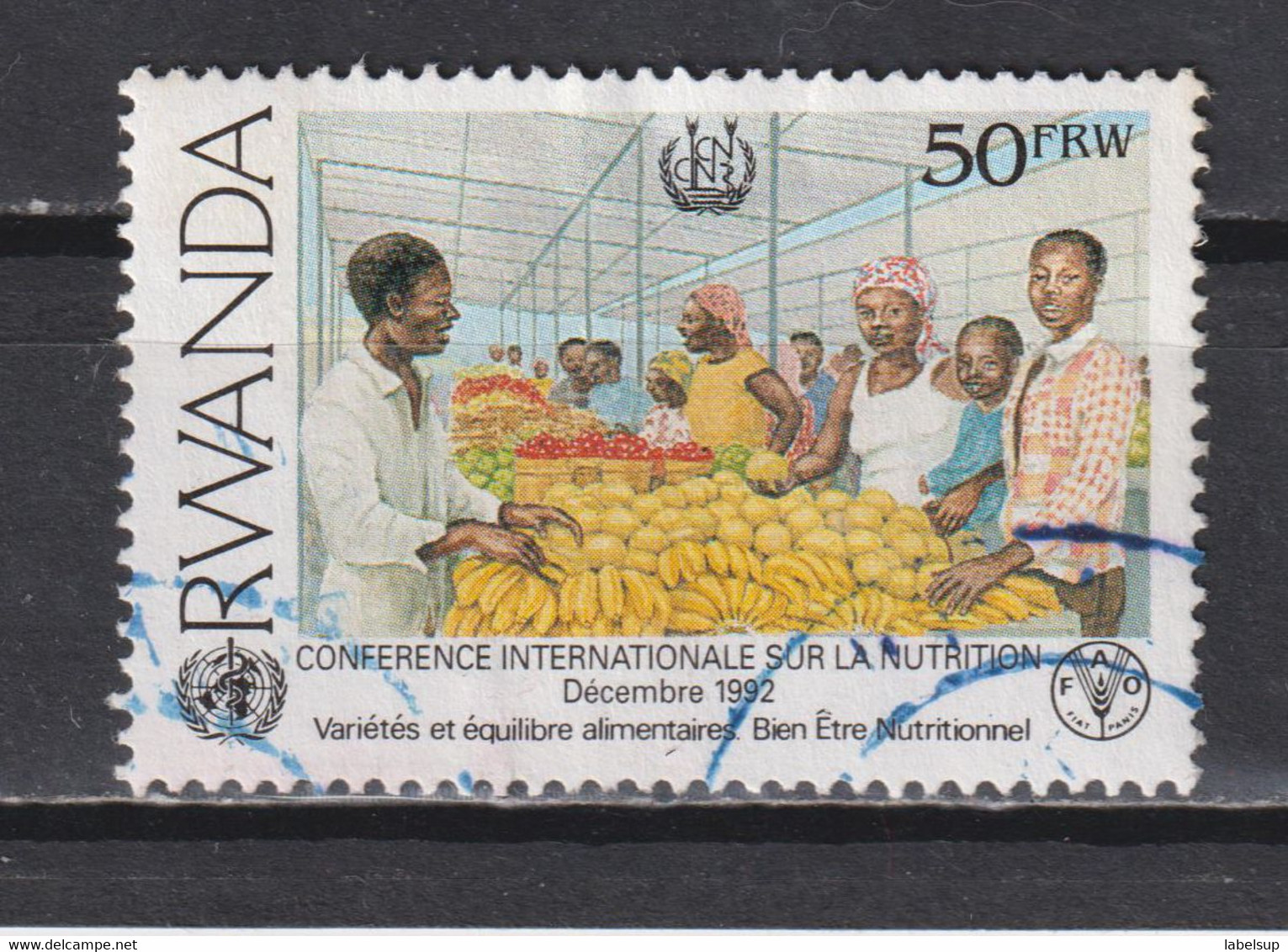 Timbre Oblitéré Du Rwanda De 1962 N°1316b - Oblitérés