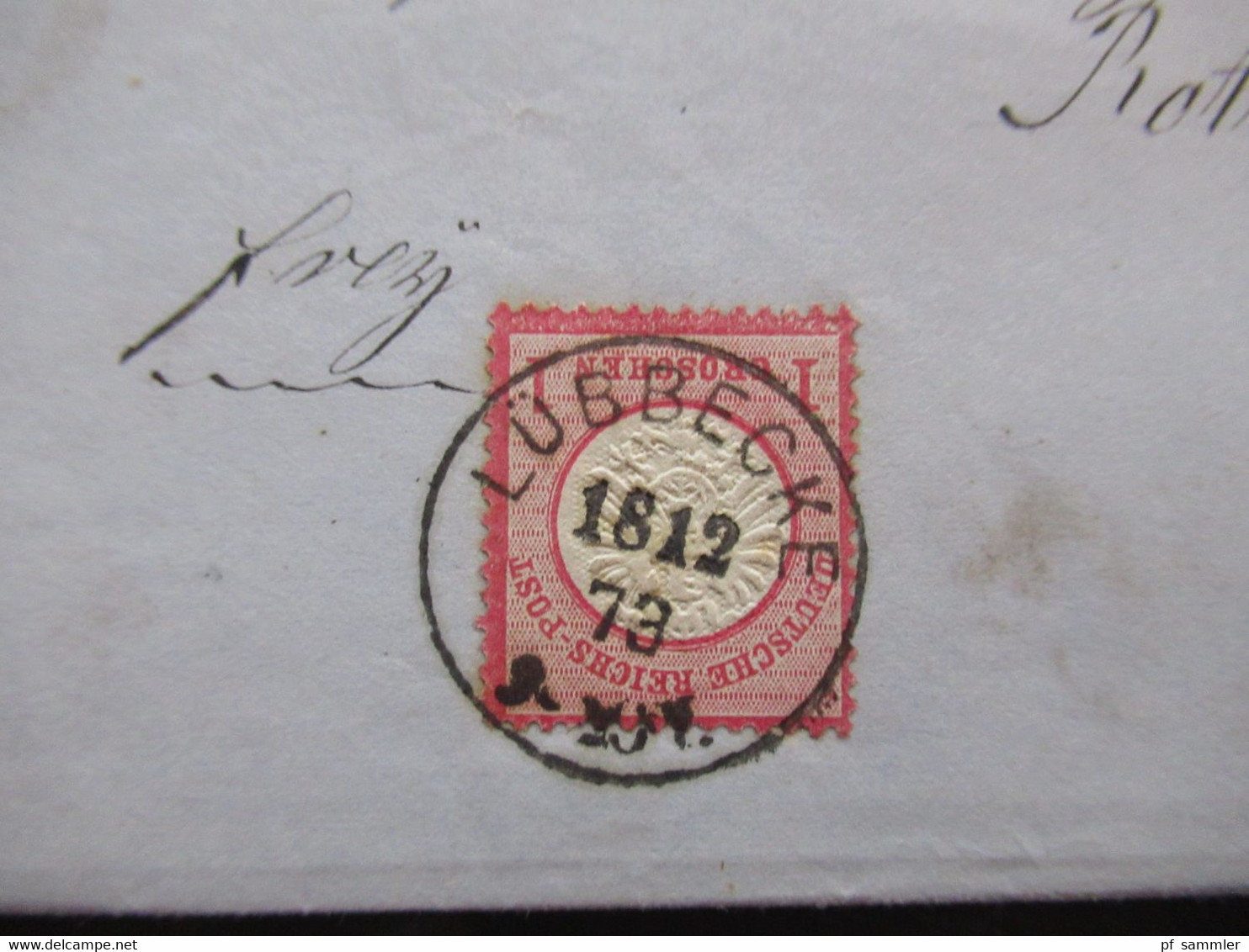 DR Großer Brustschild Nr.19 Mit Klarem Stempel K1 Lübbecke 18.12.1873 Vermerk Frey Nach Rothenufeln Mit Inhalt!! - Storia Postale