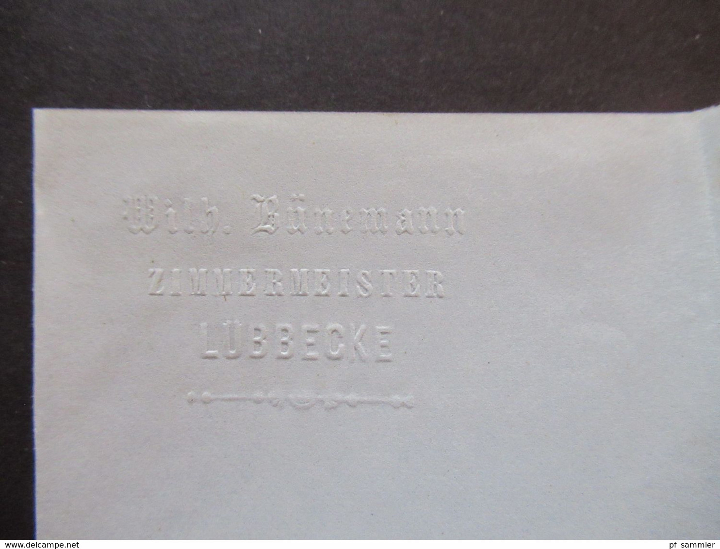 DR Großer Brustschild Nr.19 mit klarem Stempel K1 Lübbecke 18.12.1873 Vermerk frey nach Rothenufeln mit Inhalt!!